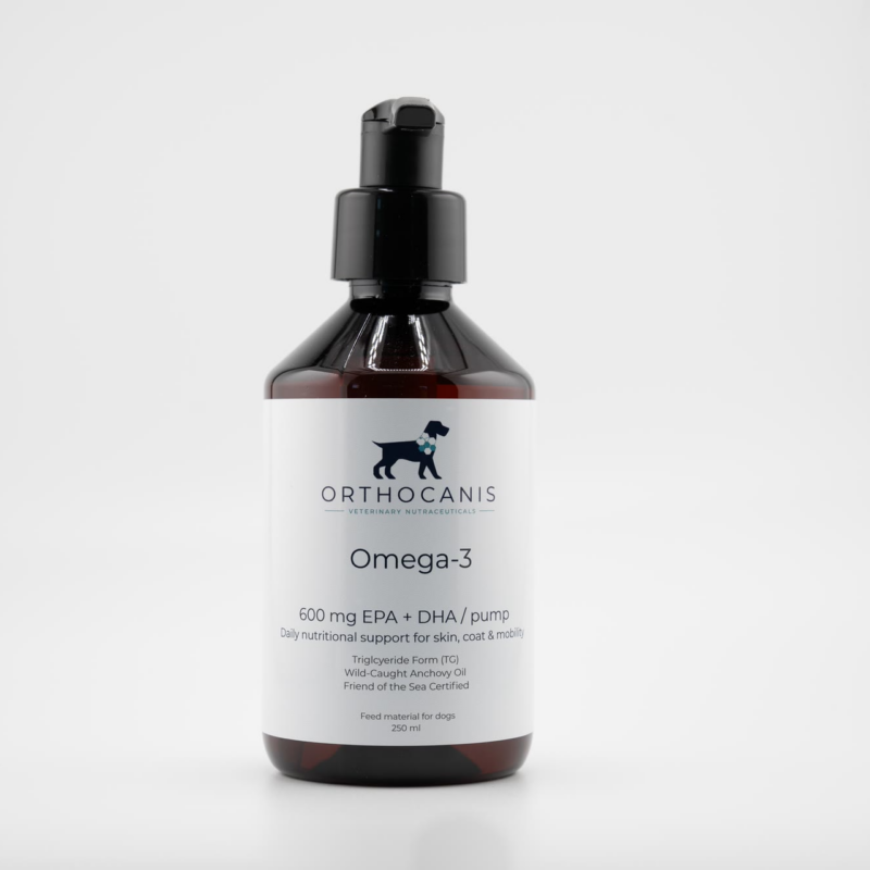 ORTHOCANIS Omega-3 fles met pompje, 250 ml